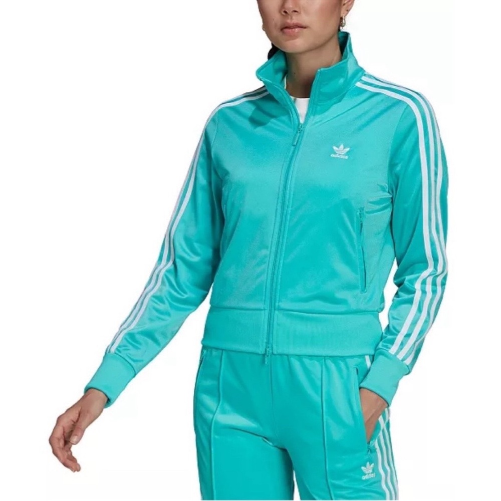 Turquoise large Adidas sweatsuit set